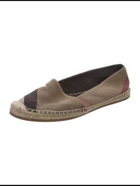 Burberry Canvas Espadrille Flat